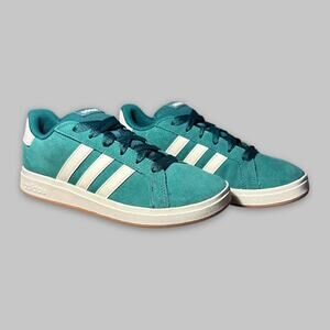 Adidas VL Court 2.0 Green & White Women’s Sneakers - Size 4